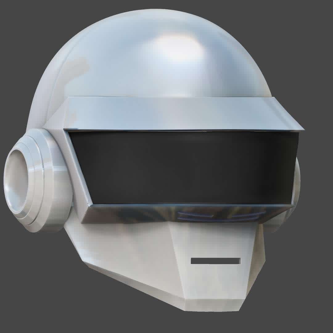 daftpunk helmet - daftpunk helmet for cosplay or decoration - The best files for 3D printing in the world. Stl models divided into parts to facilitate 3D printing. All kinds of characters, decoration, cosplay, prosthetics, pieces. Quality in 3D printing. Affordable 3D models. Low cost. Collective purchases of 3D files.