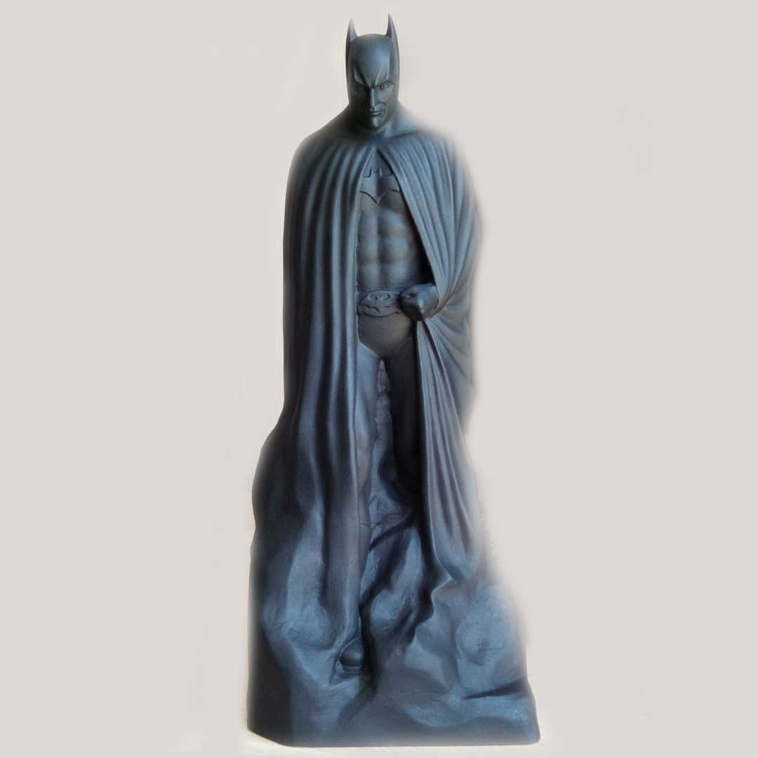 Batman no supports needed - Batman Arkan Knight Memorial Statue - The best files for 3D printing in the world. Stl models divided into parts to facilitate 3D printing. All kinds of characters, decoration, cosplay, prosthetics, pieces. Quality in 3D printing. Affordable 3D models. Low cost. Collective purchases of 3D files.