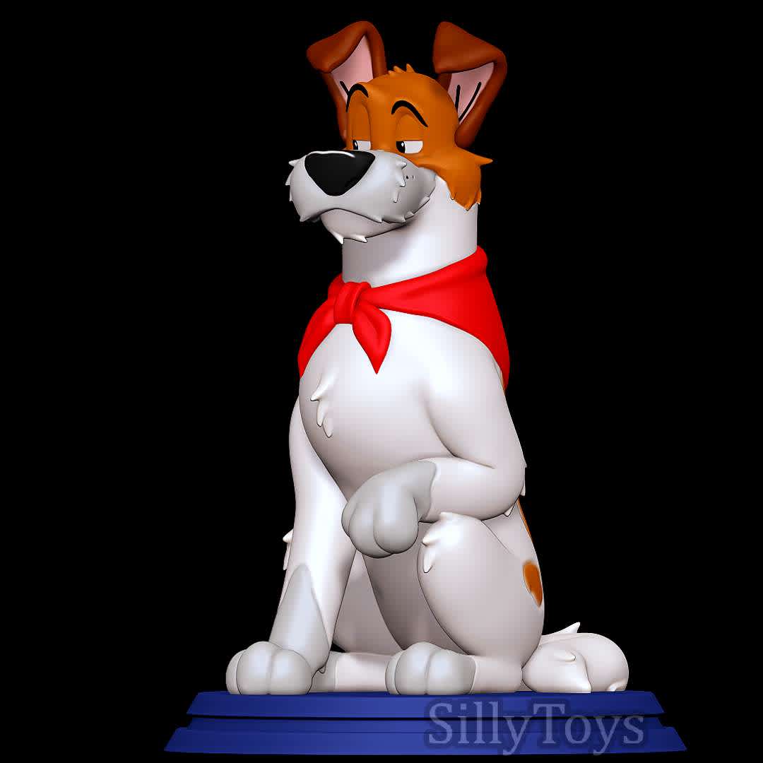 Dodger - Oliver and Company - Good old Dodger. - The best files for 3D printing in the world. Stl models divided into parts to facilitate 3D printing. All kinds of characters, decoration, cosplay, prosthetics, pieces. Quality in 3D printing. Affordable 3D models. Low cost. Collective purchases of 3D files.