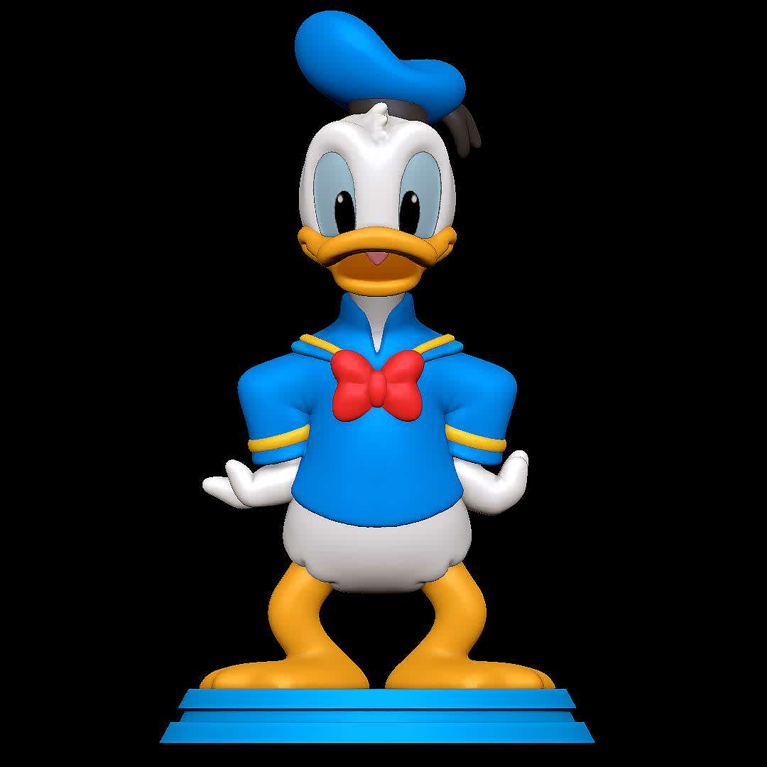 Donald Duck - Classic character
 - Los mejores archivos para impresión 3D del mundo. Modelos Stl divididos en partes para facilitar la impresión 3D. Todo tipo de personajes, decoración, cosplay, prótesis, piezas. Calidad en impresión 3D. Modelos 3D asequibles. Bajo costo. Compras colectivas de archivos 3D.