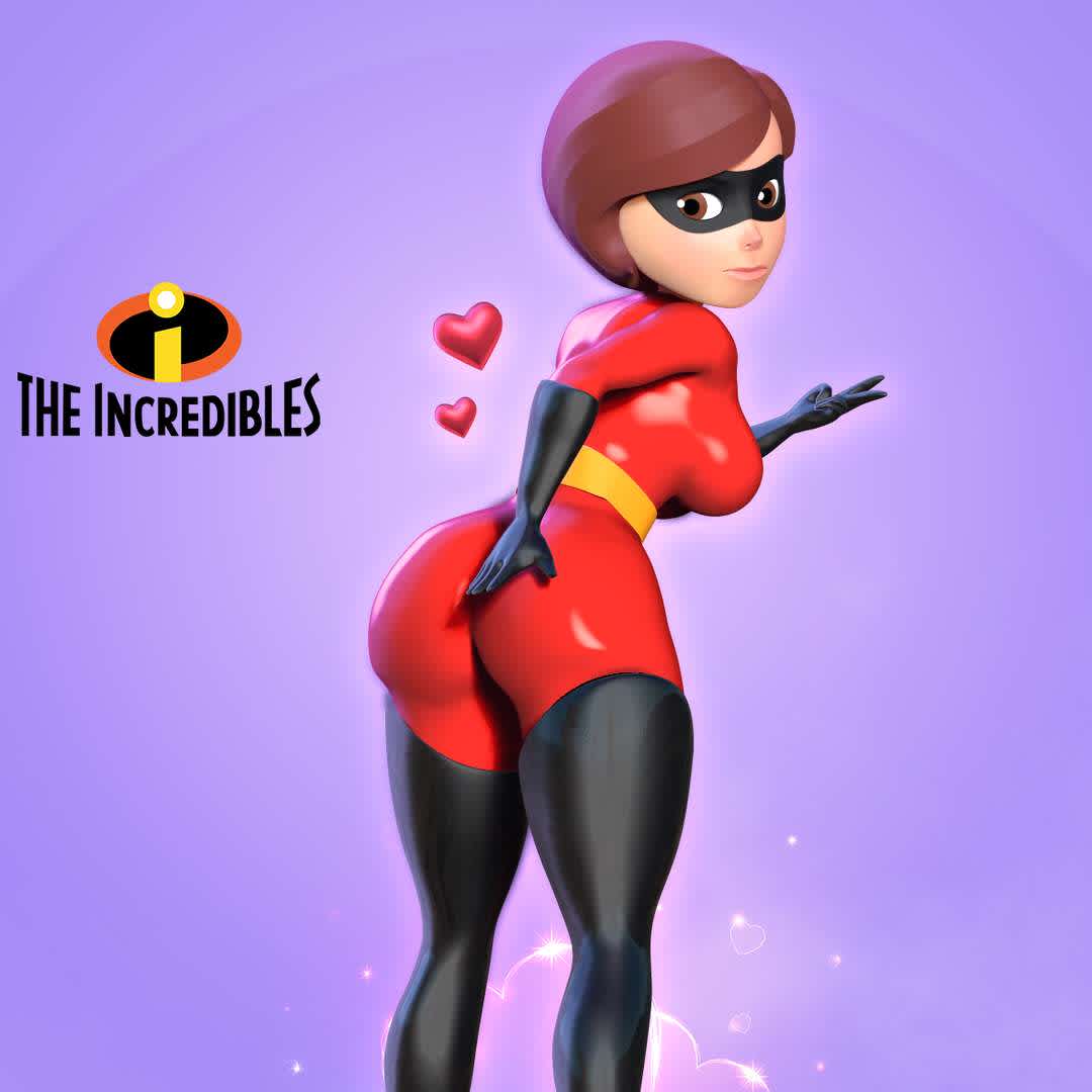 Elastigirl - Helen Parr - Helen Parr (née Truax), also known as Elastigirl, is the deuteragonist of Disney•Pixar's 2004 animated film The Incredibles and the protagonist of its 2018 sequel - quote from wiki

When you purchase this model, you will own:

- STL, OBJ file with 03 separated files (with key to connect together) is ready for 3D printing.

- Zbrush original files (ZTL) for you to customize as you like.

This is version 1.0 of this model.

Hope you like her. Thanks for viewing! - The best files for 3D printing in the world. Stl models divided into parts to facilitate 3D printing. All kinds of characters, decoration, cosplay, prosthetics, pieces. Quality in 3D printing. Affordable 3D models. Low cost. Collective purchases of 3D files.