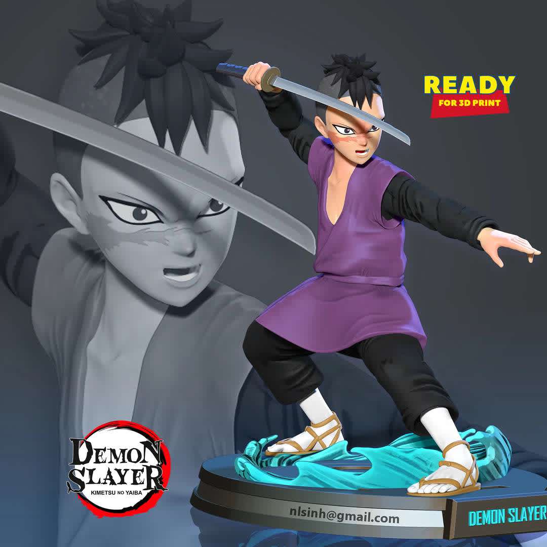 Genya Shinazugawa - Genya Shinazugawa is a major supporting character of Demon Slayer

-- Information: this model has a height of 12cm.

When you purchase this model, you will own:

1. STL, OBJ file with 05 separated files (with key to connect together) is ready for 3D printing.

2. Zbrush original files (ZTL) for you to customize as you like.

This is version 1.0 of this model.

Hope you like him. Please vote positively for me if it is useful to you. Thanks so much!!!! - The best files for 3D printing in the world. Stl models divided into parts to facilitate 3D printing. All kinds of characters, decoration, cosplay, prosthetics, pieces. Quality in 3D printing. Affordable 3D models. Low cost. Collective purchases of 3D files.