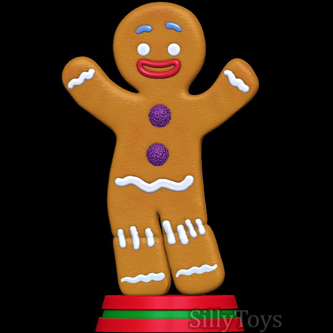 Gingerbread Man - Shrek - Poor Gingerbread Man... - The best files for 3D printing in the world. Stl models divided into parts to facilitate 3D printing. All kinds of characters, decoration, cosplay, prosthetics, pieces. Quality in 3D printing. Affordable 3D models. Low cost. Collective purchases of 3D files.