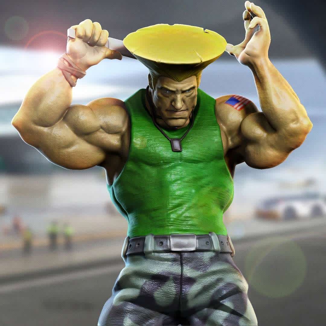 Guile wins - This is a fan art guile character with his winning pose. I made especially for street fighter lover - The best files for 3D printing in the world. Stl models divided into parts to facilitate 3D printing. All kinds of characters, decoration, cosplay, prosthetics, pieces. Quality in 3D printing. Affordable 3D models. Low cost. Collective purchases of 3D files.