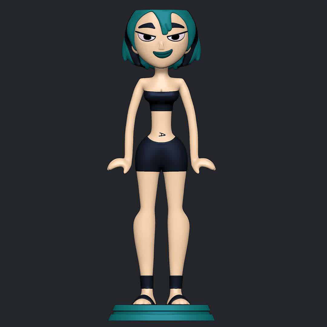 Gwen Swimsuit - Total Drama - Character from total drama
 - The best files for 3D printing in the world. Stl models divided into parts to facilitate 3D printing. All kinds of characters, decoration, cosplay, prosthetics, pieces. Quality in 3D printing. Affordable 3D models. Low cost. Collective purchases of 3D files.