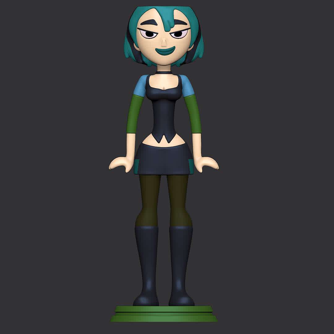 Gwen - Total Drama - Character from total drama
 - The best files for 3D printing in the world. Stl models divided into parts to facilitate 3D printing. All kinds of characters, decoration, cosplay, prosthetics, pieces. Quality in 3D printing. Affordable 3D models. Low cost. Collective purchases of 3D files.