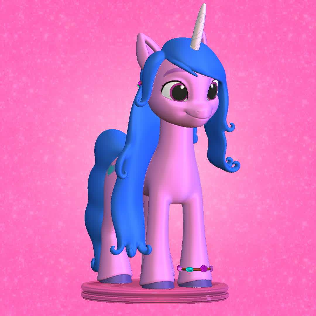 izzy moonbow - my little pony a new generation - character from the new generation of my little pony, she is my favorite one.
 - The best files for 3D printing in the world. Stl models divided into parts to facilitate 3D printing. All kinds of characters, decoration, cosplay, prosthetics, pieces. Quality in 3D printing. Affordable 3D models. Low cost. Collective purchases of 3D files.