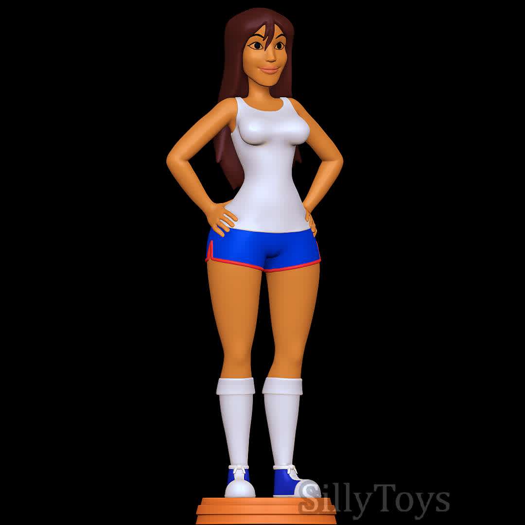Jessica - Scooby Doo Camp Scare - She fancy - The best files for 3D printing in the world. Stl models divided into parts to facilitate 3D printing. All kinds of characters, decoration, cosplay, prosthetics, pieces. Quality in 3D printing. Affordable 3D models. Low cost. Collective purchases of 3D files.