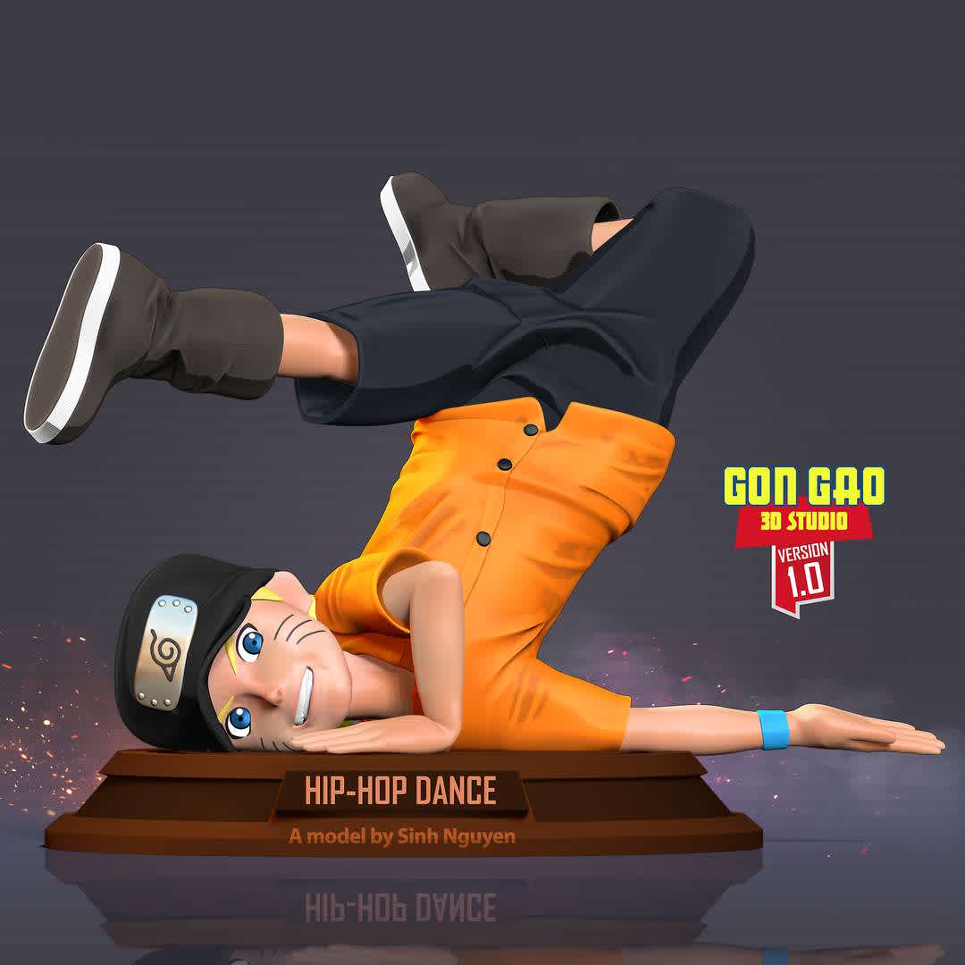 Kid Naruto dances hip-hop  - "Hip-hop dancing is a hobby of many young people today."

Basic parameters:

- STL format for 3D printing with 03 discrete objects
- Model height: 15cm
- Version 1.0: Polygons: 2111564 & Vertices: 1172400

Model ready for 3D printing.

Please vote positively for me if you find this model useful. - The best files for 3D printing in the world. Stl models divided into parts to facilitate 3D printing. All kinds of characters, decoration, cosplay, prosthetics, pieces. Quality in 3D printing. Affordable 3D models. Low cost. Collective purchases of 3D files.