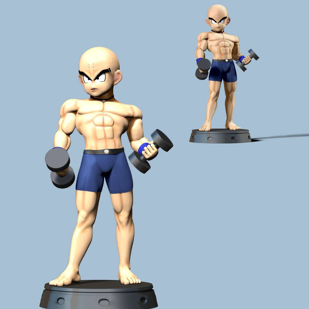 Krillin - Dragon Ball Fanart - When you buy this model you will have the files formatted: OBJ, STL files are ready for 3D printing. Don't hesitate to contact me if there are any issue while printing. - The best files for 3D printing in the world. Stl models divided into parts to facilitate 3D printing. All kinds of characters, decoration, cosplay, prosthetics, pieces. Quality in 3D printing. Affordable 3D models. Low cost. Collective purchases of 3D files.