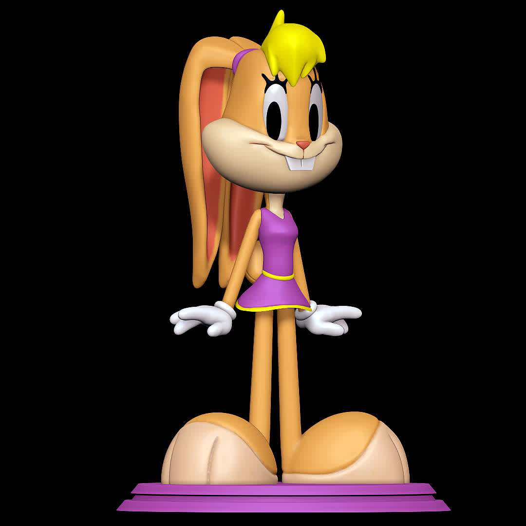 Lola Bunny - The Looney Tunes Show - Lola Bunny from The Looney Tunes Show - The best files for 3D printing in the world. Stl models divided into parts to facilitate 3D printing. All kinds of characters, decoration, cosplay, prosthetics, pieces. Quality in 3D printing. Affordable 3D models. Low cost. Collective purchases of 3D files.