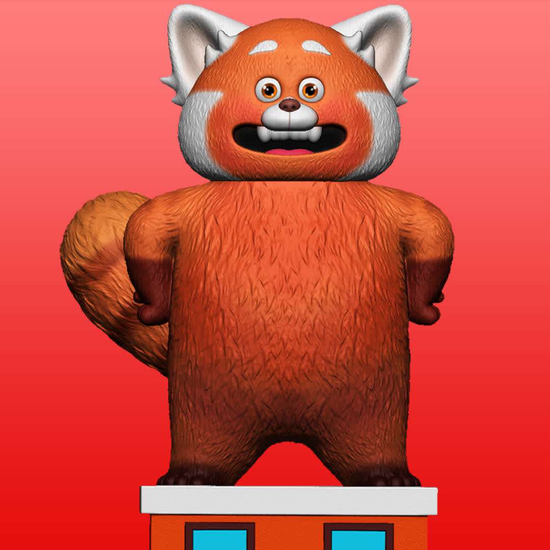 Meilin Lee - Turning Red - Giant Red Panda. daughter of master shifu. - Os melhores arquivos para impressão 3D do mundo. Modelos stl divididos em partes para facilitar a impressão 3D. Todos os tipos de personagens, decoração, cosplay, próteses, peças. Qualidade na impressão 3D. Modelos 3D com preço acessível. Baixo custo. Compras coletivas de arquivos 3D.