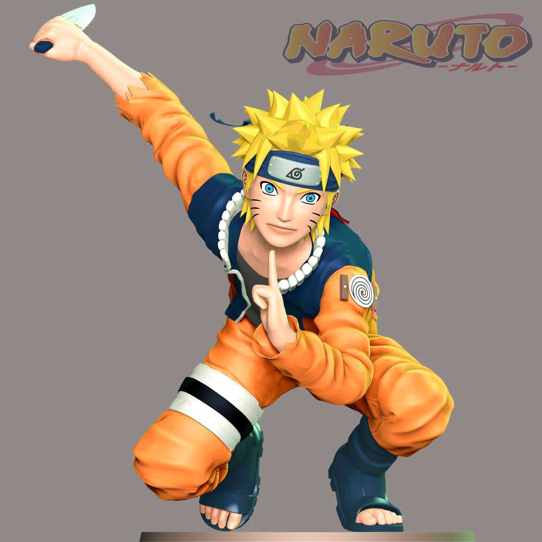Naruto fan art - These information of model:

**- The height of current model is 20 cm and you can free to scale it.**

**- Format files: STL, OBJ to supporting 3D printing.**

Please don't hesitate to contact me if you have any issues question. - The best files for 3D printing in the world. Stl models divided into parts to facilitate 3D printing. All kinds of characters, decoration, cosplay, prosthetics, pieces. Quality in 3D printing. Affordable 3D models. Low cost. Collective purchases of 3D files.