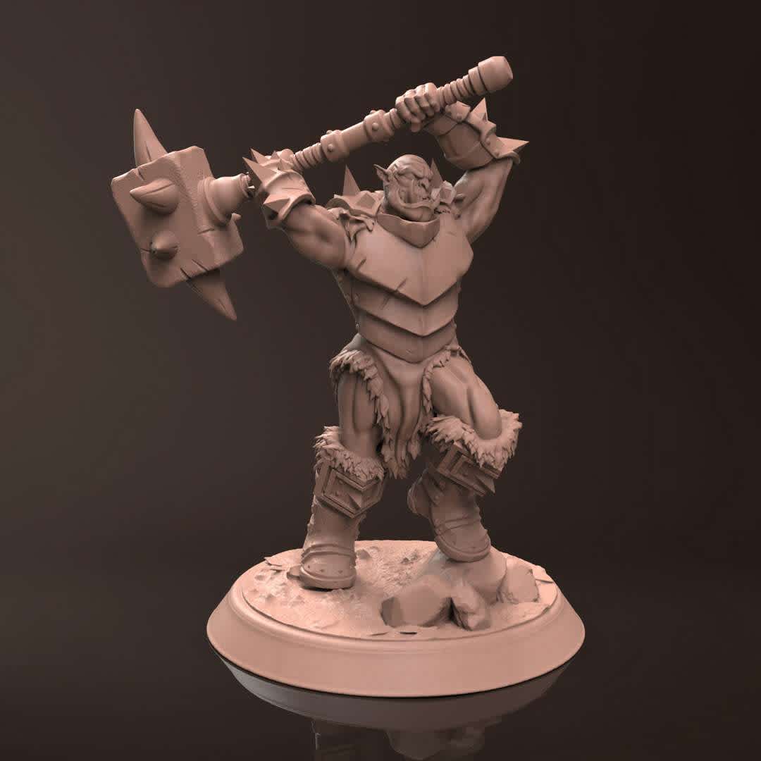 Orc Gokan - Miniature - Miniature for 3d printing, suitable for resin and filament printers, 45mm pre-supported, great for collectors and players of the RPG universe. - The best files for 3D printing in the world. Stl models divided into parts to facilitate 3D printing. All kinds of characters, decoration, cosplay, prosthetics, pieces. Quality in 3D printing. Affordable 3D models. Low cost. Collective purchases of 3D files.