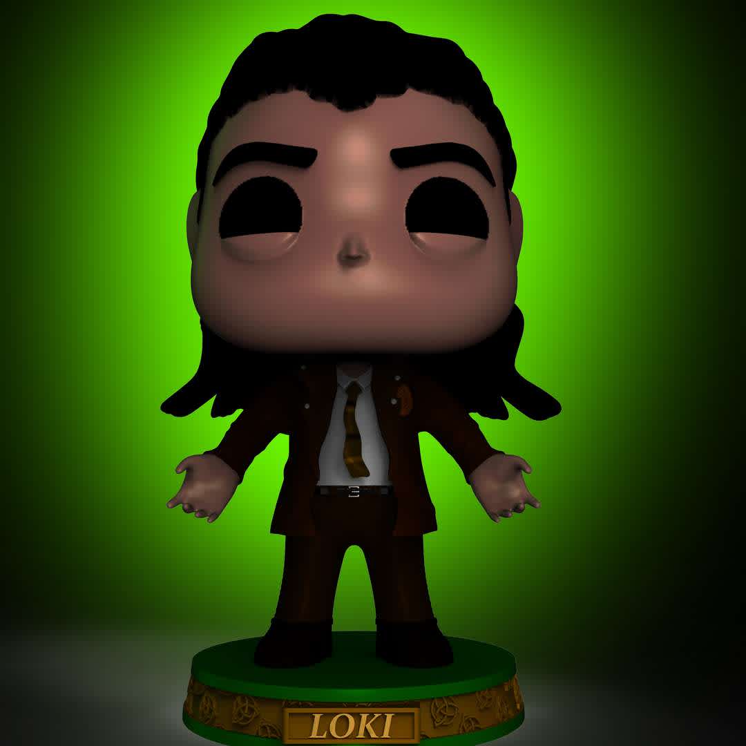 funko loki - 

loki funko model with avt jacket. - Los mejores archivos para impresión 3D del mundo. Modelos Stl divididos en partes para facilitar la impresión 3D. Todo tipo de personajes, decoración, cosplay, prótesis, piezas. Calidad en impresión 3D. Modelos 3D asequibles. Bajo costo. Compras colectivas de archivos 3D.