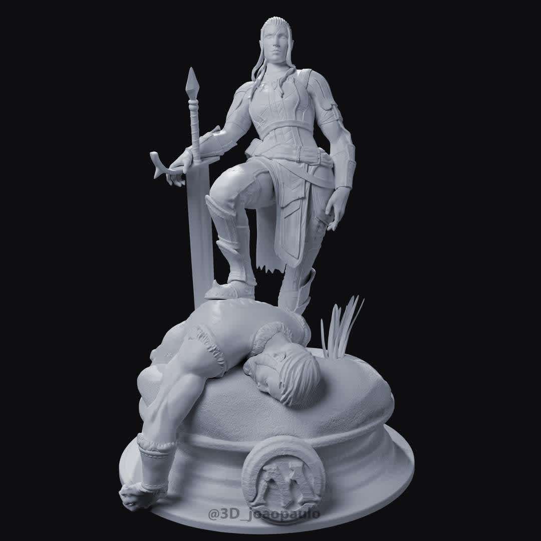 GRAND WARLORD RADHA - Magic the Gathering MTG - Grand Warlord Radha Diorama from Magic the Gathering.
Figure about 380mm (Base+figure)
Pretty detailed.
Sliced
 - The best files for 3D printing in the world. Stl models divided into parts to facilitate 3D printing. All kinds of characters, decoration, cosplay, prosthetics, pieces. Quality in 3D printing. Affordable 3D models. Low cost. Collective purchases of 3D files.