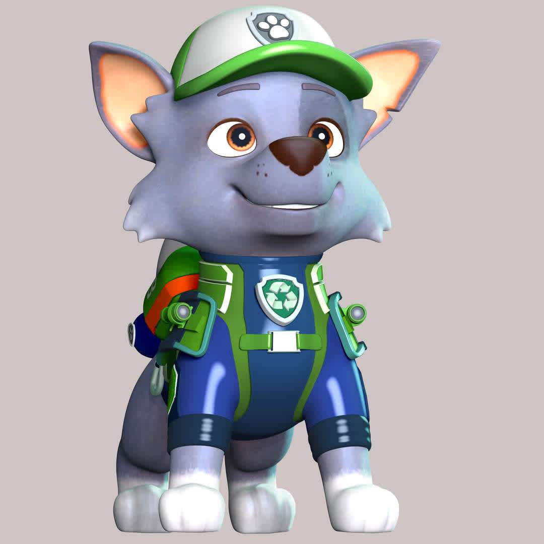 Rocky Recycler - PAW Patrol The Movie - These information of model:

**- The height of current model is 30 cm and you can free to scale it.**

**- Format files: STL, OBJ to supporting 3D printing.**

Please don't hesitate to contact me if you have any issues question. - The best files for 3D printing in the world. Stl models divided into parts to facilitate 3D printing. All kinds of characters, decoration, cosplay, prosthetics, pieces. Quality in 3D printing. Affordable 3D models. Low cost. Collective purchases of 3D files.