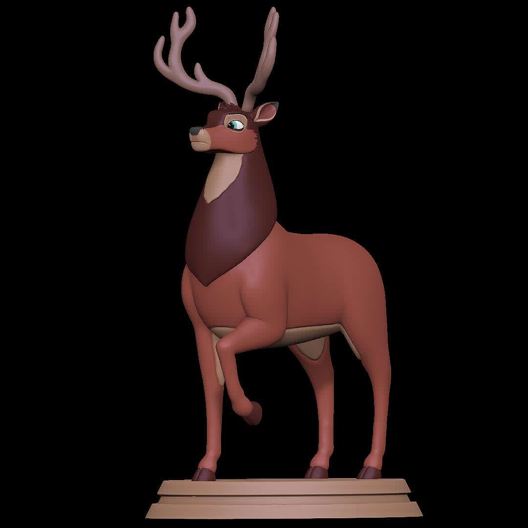 Ronno - Bambi - Character from Bambi
 - The best files for 3D printing in the world. Stl models divided into parts to facilitate 3D printing. All kinds of characters, decoration, cosplay, prosthetics, pieces. Quality in 3D printing. Affordable 3D models. Low cost. Collective purchases of 3D files.