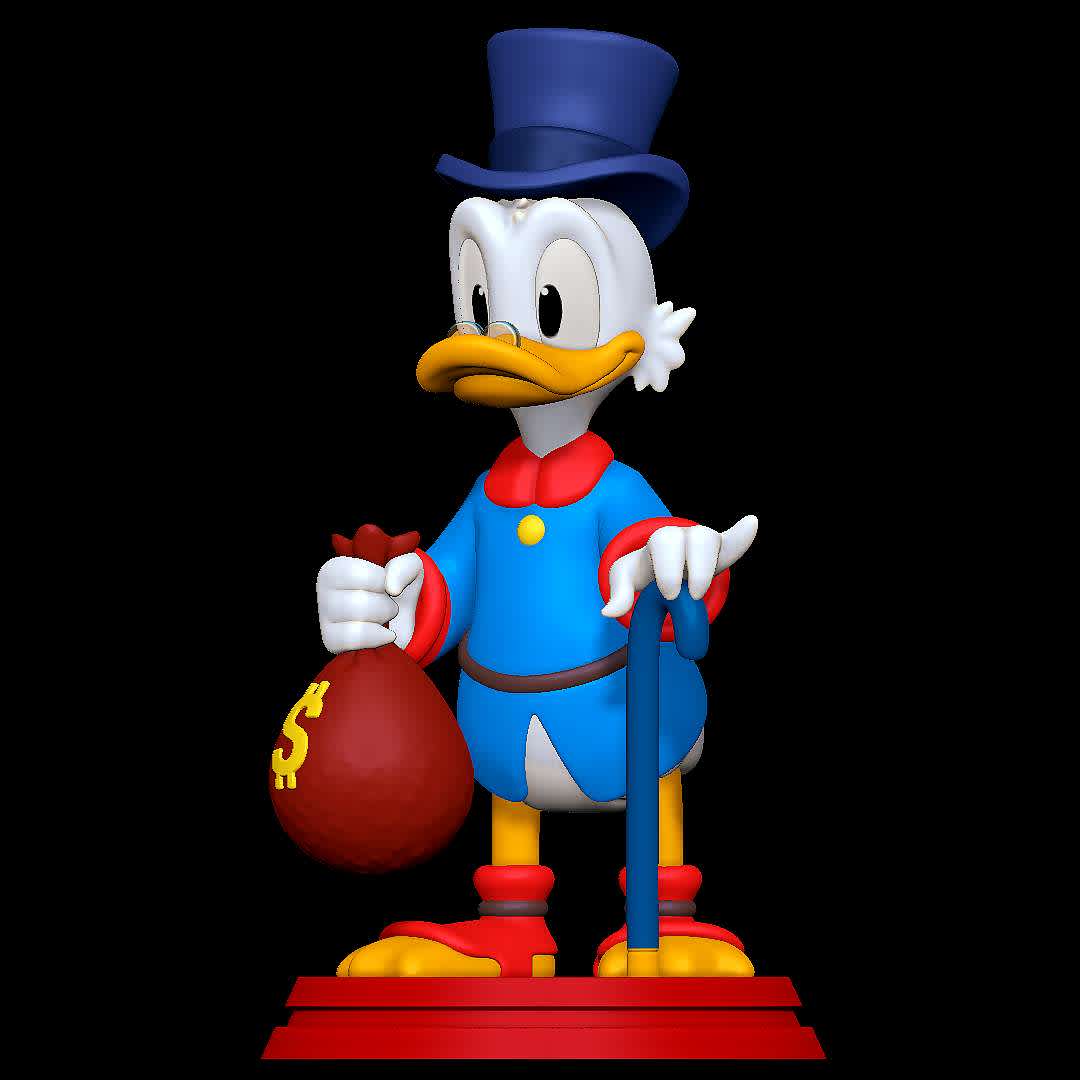 Scrooge McDuck - Classic character
 - The best files for 3D printing in the world. Stl models divided into parts to facilitate 3D printing. All kinds of characters, decoration, cosplay, prosthetics, pieces. Quality in 3D printing. Affordable 3D models. Low cost. Collective purchases of 3D files.