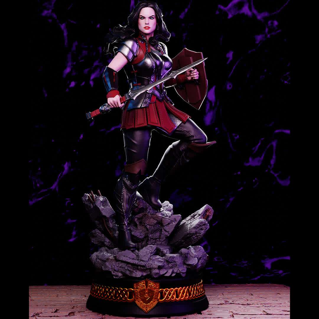 Sif (Marvel Comics) - Model ready for 3D printing - The best files for 3D printing in the world. Stl models divided into parts to facilitate 3D printing. All kinds of characters, decoration, cosplay, prosthetics, pieces. Quality in 3D printing. Affordable 3D models. Low cost. Collective purchases of 3D files.