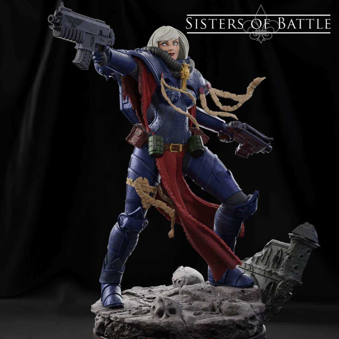 SISTERS OF BATTLE - ADEPTA SORORITAS - This project was inspired by the war game, Adepta Sororitas, I used several references to arrive at a final idea!

My instagram:
https://www.instagram.com/wes_pontes/

Video that talks about my statue!
https://youtu.be/WL2o9VKUfOc - The best files for 3D printing in the world. Stl models divided into parts to facilitate 3D printing. All kinds of characters, decoration, cosplay, prosthetics, pieces. Quality in 3D printing. Affordable 3D models. Low cost. Collective purchases of 3D files.