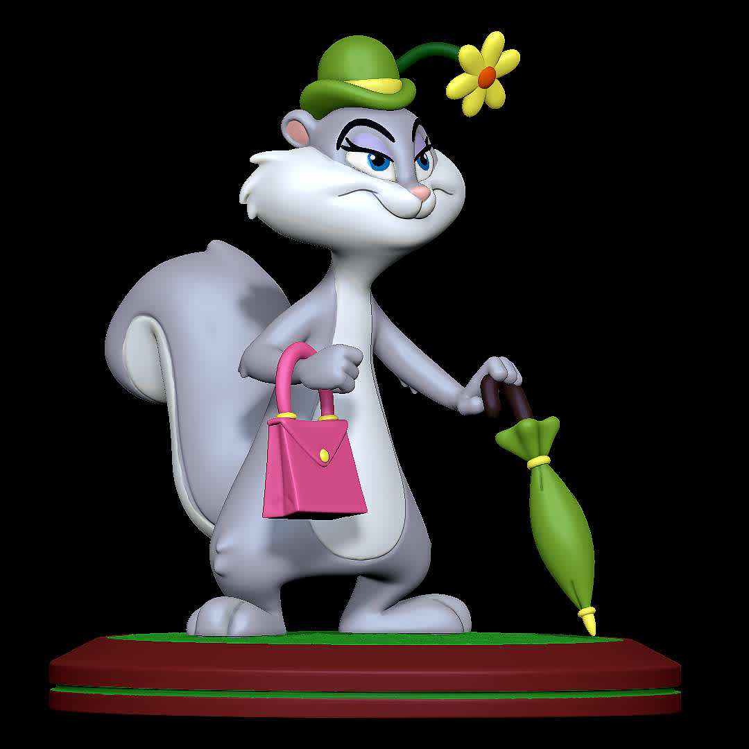 Slappy Squirrel - Animaniacs - Character from Animaniacs
 - The best files for 3D printing in the world. Stl models divided into parts to facilitate 3D printing. All kinds of characters, decoration, cosplay, prosthetics, pieces. Quality in 3D printing. Affordable 3D models. Low cost. Collective purchases of 3D files.