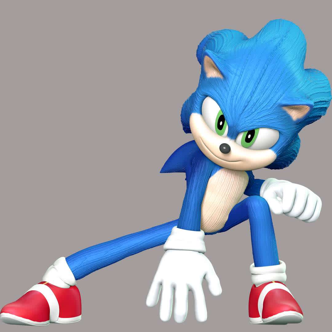 Sonic The Hedgehog 2 - These information of model:

**- The height of current model is 20 cm and you can free to scale it.**

**- Format files: STL, OBJ to supporting 3D printing.**

Please don't hesitate to contact me if you have any issues question. - The best files for 3D printing in the world. Stl models divided into parts to facilitate 3D printing. All kinds of characters, decoration, cosplay, prosthetics, pieces. Quality in 3D printing. Affordable 3D models. Low cost. Collective purchases of 3D files.