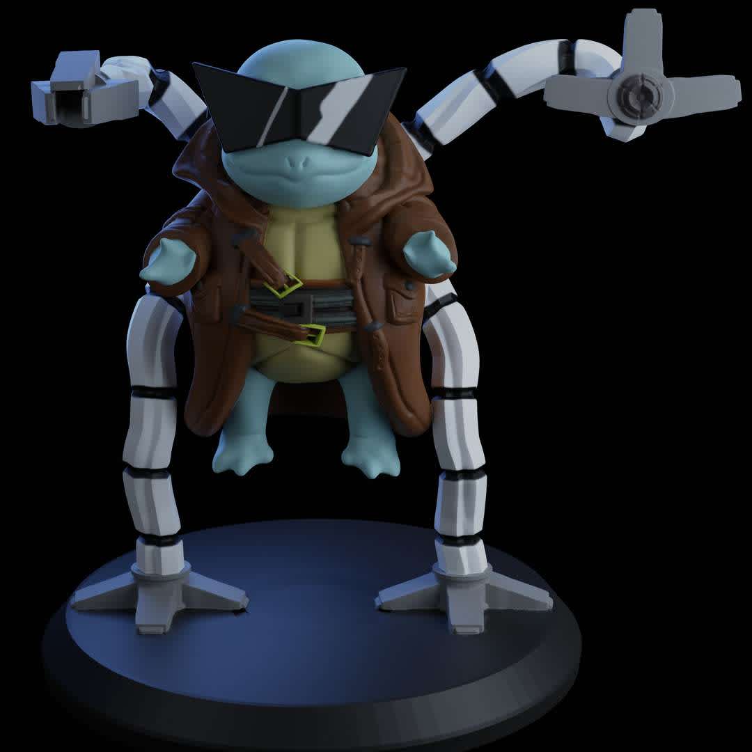 Squirtle Dr. Octopus - Modelei o Squirtle baseado no vilão Dr. Octopus - Os melhores arquivos para impressão 3D do mundo. Modelos stl divididos em partes para facilitar a impressão 3D. Todos os tipos de personagens, decoração, cosplay, próteses, peças. Qualidade na impressão 3D. Modelos 3D com preço acessível. Baixo custo. Compras coletivas de arquivos 3D.