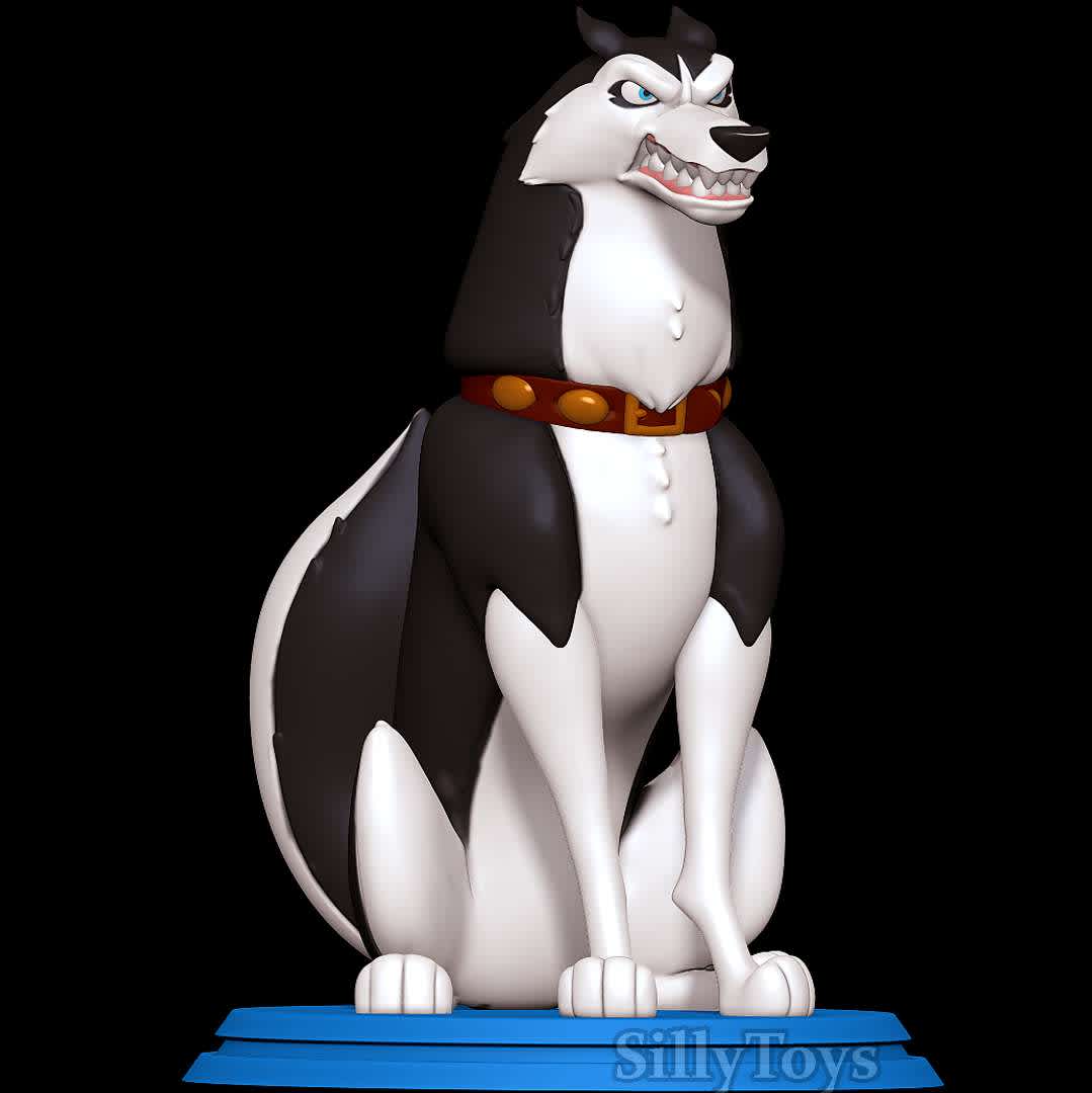 Steele - Balto - Angry Dog - The best files for 3D printing in the world. Stl models divided into parts to facilitate 3D printing. All kinds of characters, decoration, cosplay, prosthetics, pieces. Quality in 3D printing. Affordable 3D models. Low cost. Collective purchases of 3D files.