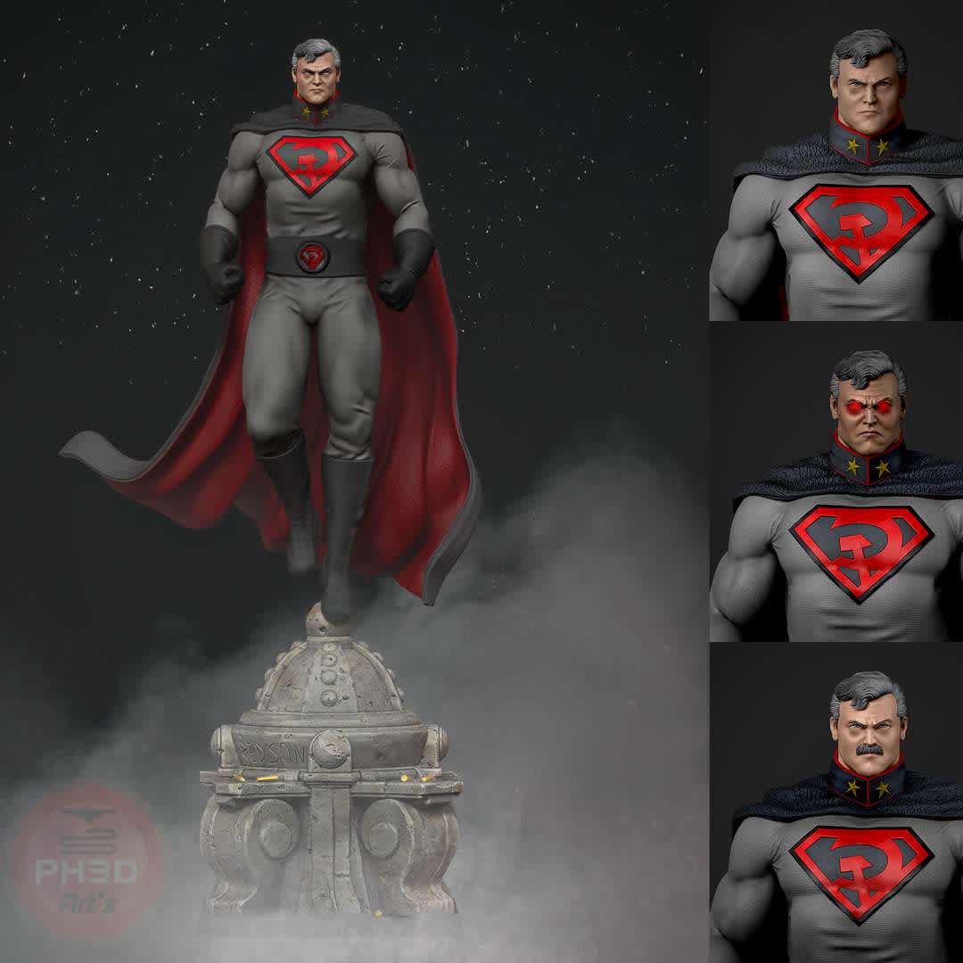 Superman RedSon - Based on alternate versions of DC superheroes with alternate reality versions of real political figures such as Joseph Stalin and John F. Kennedy. The series spans approximately 1953–2001, except for a futuristic epilogue - The best files for 3D printing in the world. Stl models divided into parts to facilitate 3D printing. All kinds of characters, decoration, cosplay, prosthetics, pieces. Quality in 3D printing. Affordable 3D models. Low cost. Collective purchases of 3D files.