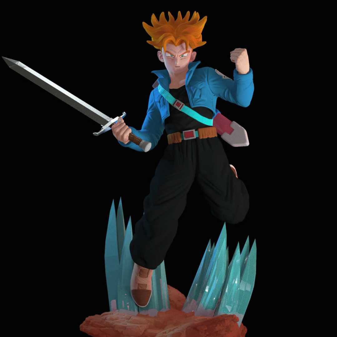 Trunks - Trunks fanart  - The best files for 3D printing in the world. Stl models divided into parts to facilitate 3D printing. All kinds of characters, decoration, cosplay, prosthetics, pieces. Quality in 3D printing. Affordable 3D models. Low cost. Collective purchases of 3D files.