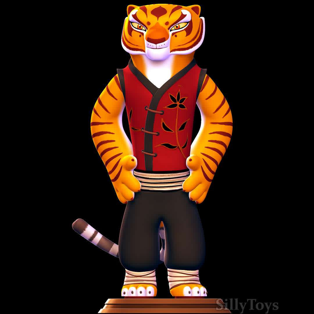 tigress - kung fu panda - tigress with the standard outfit.
 - The best files for 3D printing in the world. Stl models divided into parts to facilitate 3D printing. All kinds of characters, decoration, cosplay, prosthetics, pieces. Quality in 3D printing. Affordable 3D models. Low cost. Collective purchases of 3D files.