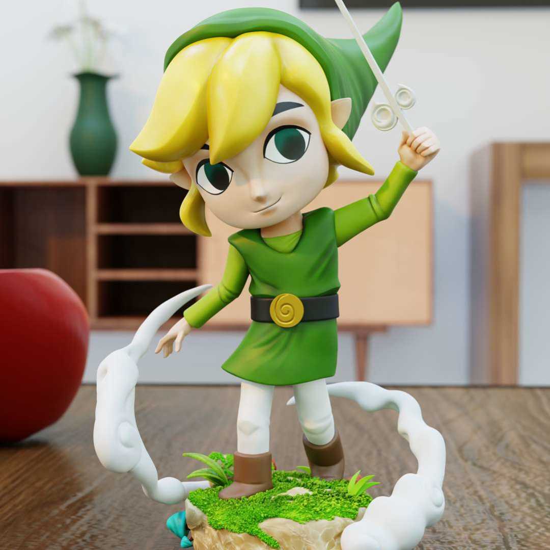 Toon Link - Fanart Of Toon Link. The model Size is 12Omm.  - Los mejores archivos para impresión 3D del mundo. Modelos Stl divididos en partes para facilitar la impresión 3D. Todo tipo de personajes, decoración, cosplay, prótesis, piezas. Calidad en impresión 3D. Modelos 3D asequibles. Bajo costo. Compras colectivas de archivos 3D.