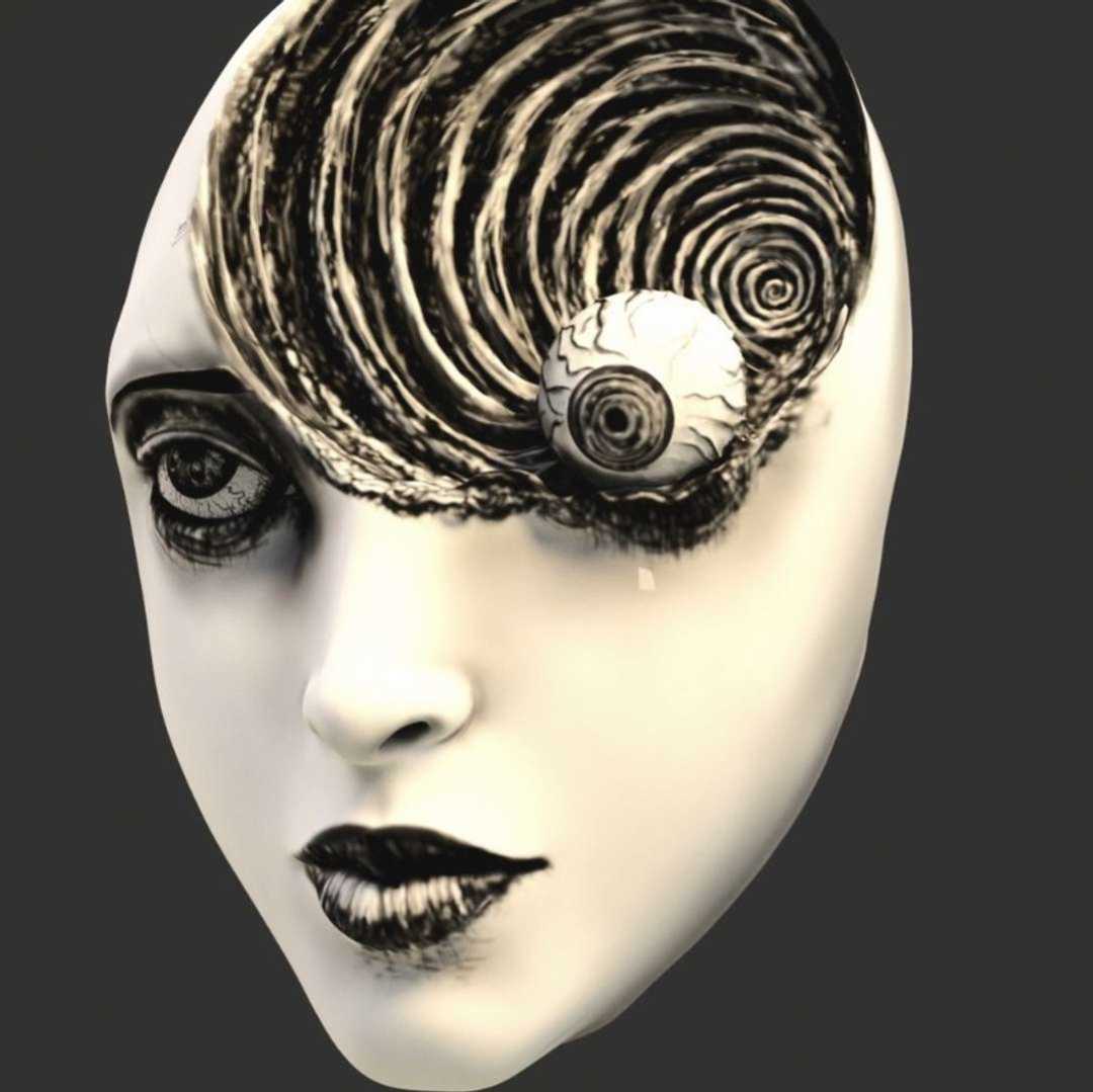  UZUMAKI JUNJI ITO mask -  UZUMAKI JUNJI ITO mask - The best files for 3D printing in the world. Stl models divided into parts to facilitate 3D printing. All kinds of characters, decoration, cosplay, prosthetics, pieces. Quality in 3D printing. Affordable 3D models. Low cost. Collective purchases of 3D files.