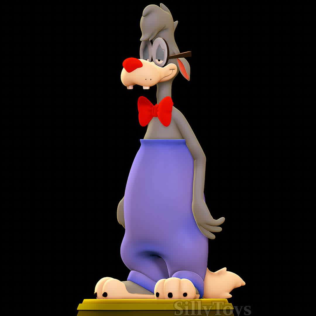 Wilford Wolf  - Animaniacs - Good old Wilford - The best files for 3D printing in the world. Stl models divided into parts to facilitate 3D printing. All kinds of characters, decoration, cosplay, prosthetics, pieces. Quality in 3D printing. Affordable 3D models. Low cost. Collective purchases of 3D files.