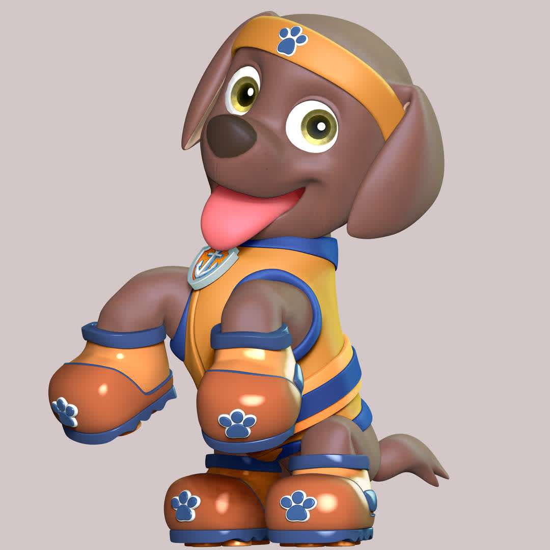 Zuma Sports Uniform - Paw Patrol - These information of model:

**- The height of current model is 20 cm and you can free to scale it.**

**- Format files: STL, OBJ to supporting 3D printing.**

Please don't hesitate to contact me if you have any issues question. - The best files for 3D printing in the world. Stl models divided into parts to facilitate 3D printing. All kinds of characters, decoration, cosplay, prosthetics, pieces. Quality in 3D printing. Affordable 3D models. Low cost. Collective purchases of 3D files.