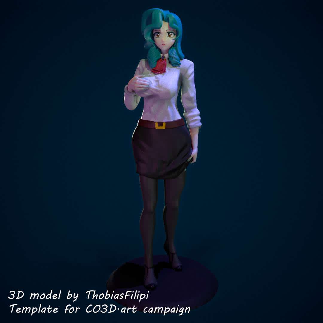 3D Sexy Anime Secretary SFW, undefined