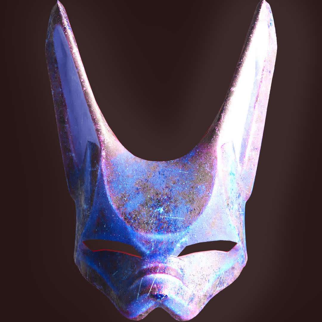 anime style rabbit mask, anime style rabbit mask