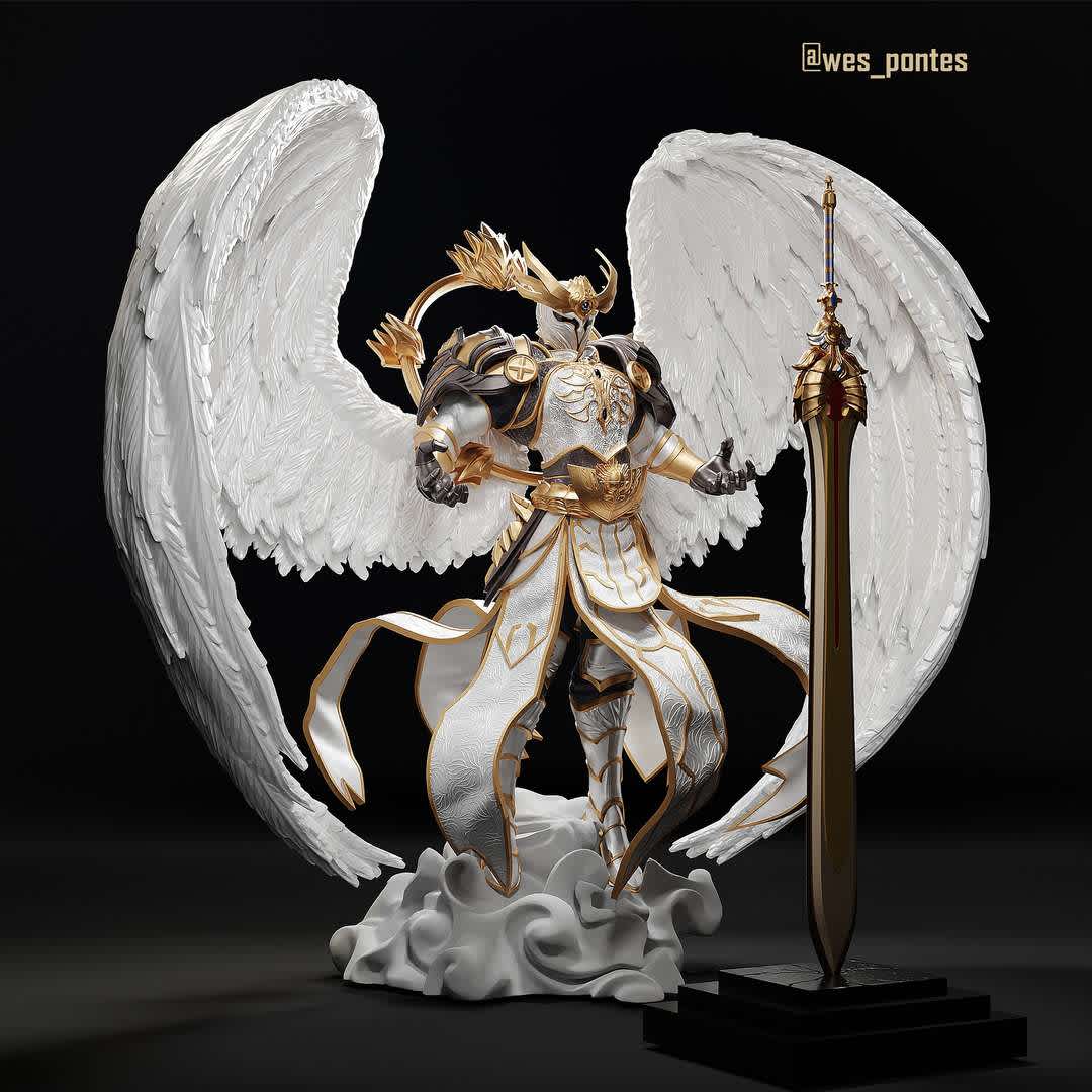Arch Angel, Commissioned project, made for 3D printing.
It was inspired by a concept by weibo artist Steve