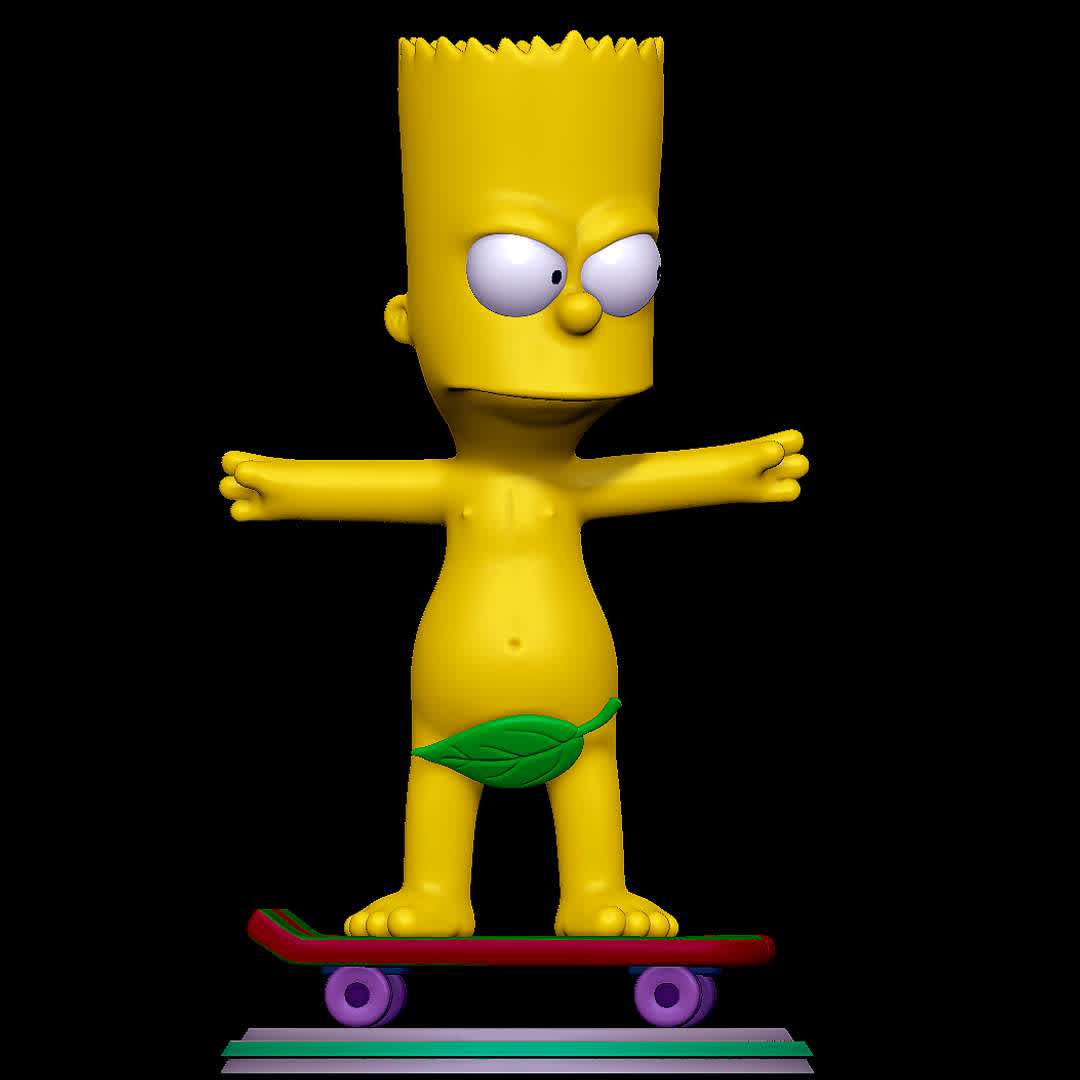 Bart Simpson Skating Naked, undefined