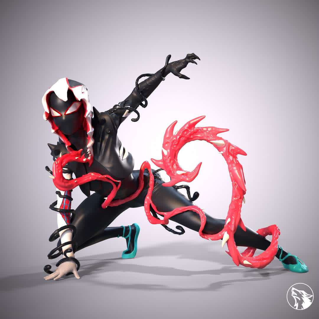 Gwen Venom Figure 3D Print Model, undefined