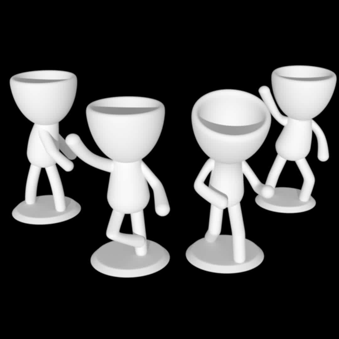 PACK OF 4 STL DANCING POTS FOR 3D PRINTING, It's a pack with 4 models .stl for priting.

You can sell the printed models, but you doesn't can sell the .stl models.

I do for orders too.