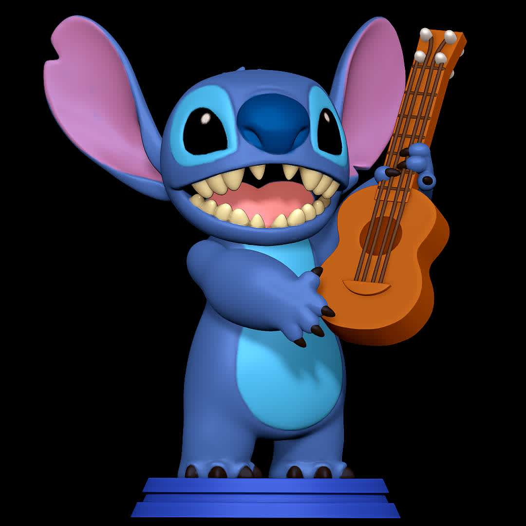 Stitch with a guitar - Lilo and Stitch, undefined