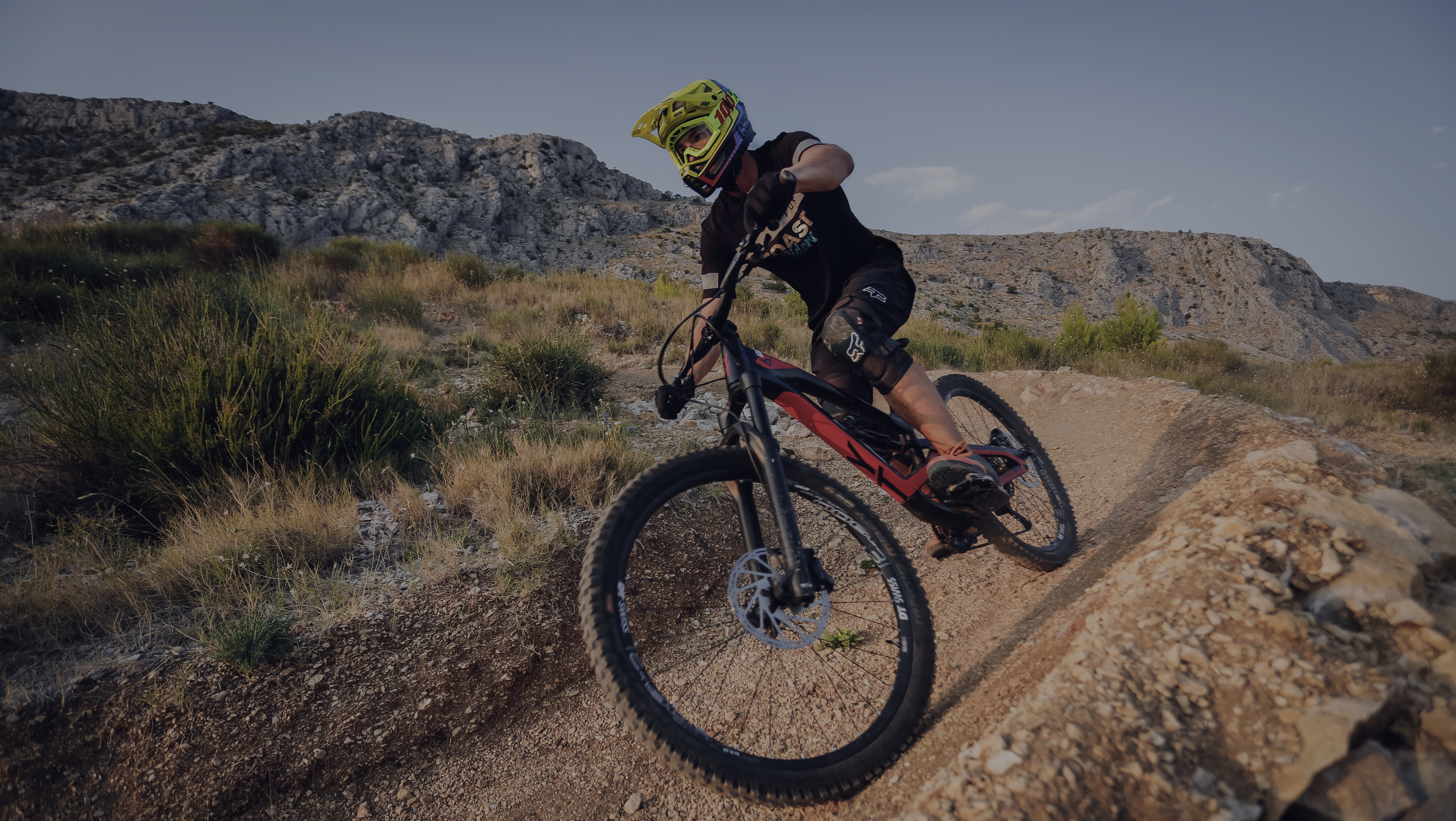 Coast Riders rider riding the trail above Omiš, Croatia.