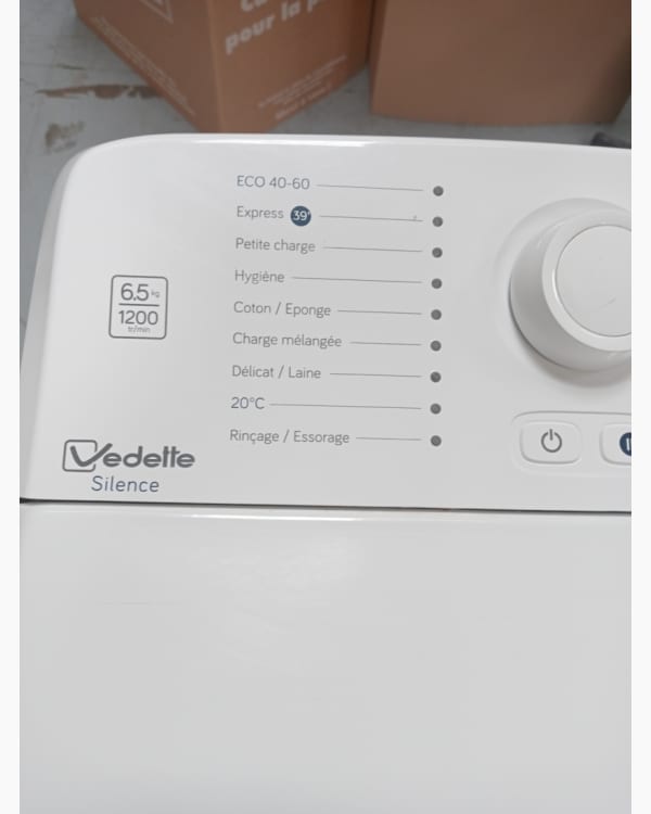 Lave-linge Ouverture par le haut Vedette VT16522Q 3