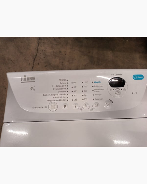 Lave-linge Ouverture par le haut Faure FWQ61229WC 9