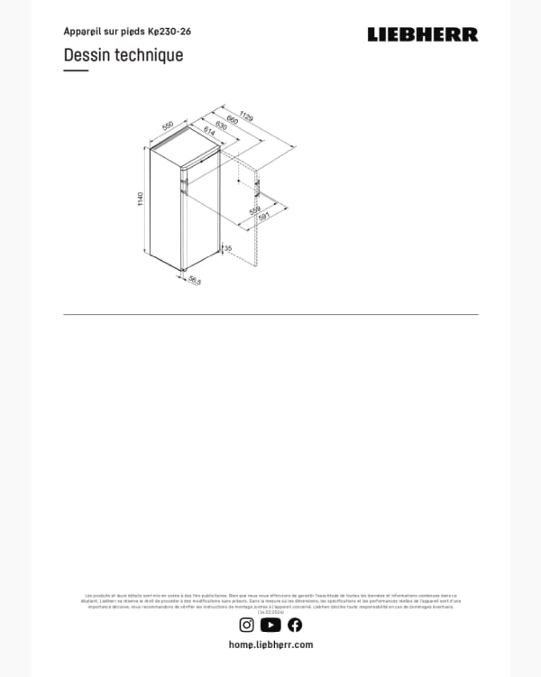 Réfrigérateur Petit réfrigérateur Liebherr KE230-26 9