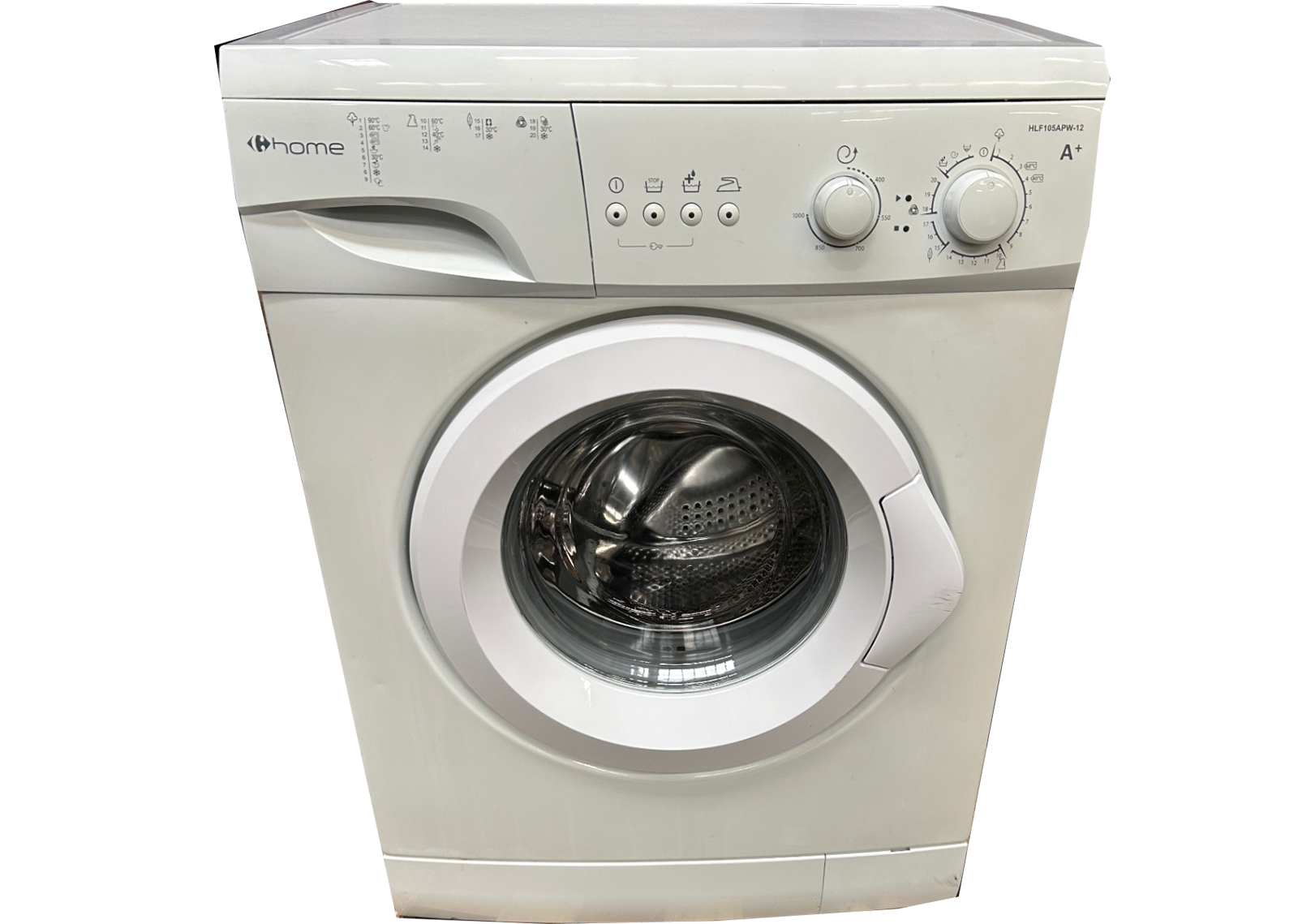 Lave-linge Carrefour Home HLF105APW12 Très bon état -  reconditionné (offre indisponible)