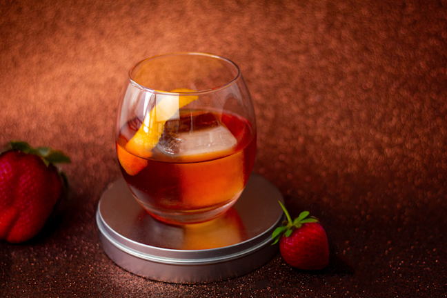 Chocolate Strawberry Negroni