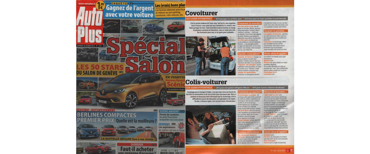 parution presse cocolis magazine auto moto covoiturage de colis